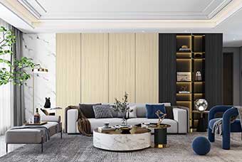 定西轻奢风格-客厅